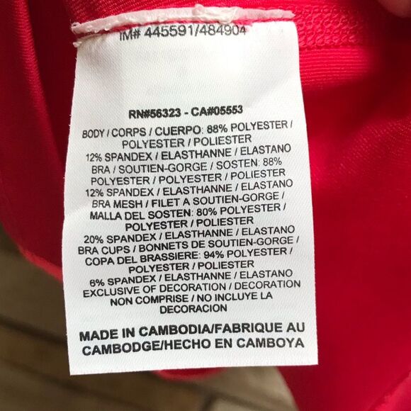 Nike Drifit Long Tank Top Training athletic Small Neon Orange Pink NWT - Picture 7 of 12